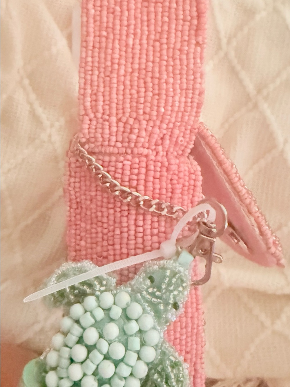 Pink Turtle Beaded Bag NWT - Picture 4 of 5